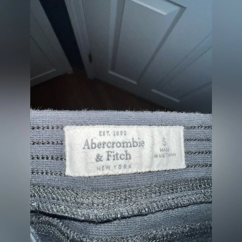Abercrombie & Fitch A&F Women’s Small Ankle Zip Skinny Legging Pants Gray Blue S
